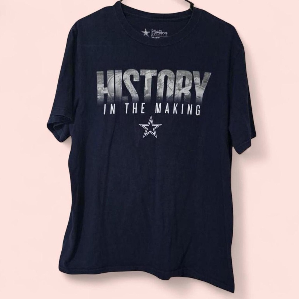 Dallas Cowboys NFL History In The Making Tee Navy Blue Small